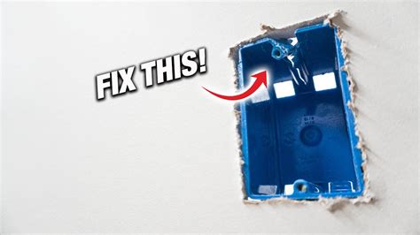 how to connect electrical box cover when tabs are broken|electrical box tab problems.